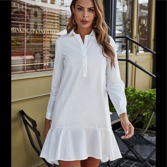 Low-rise shirt dress - Picture 2 of 5